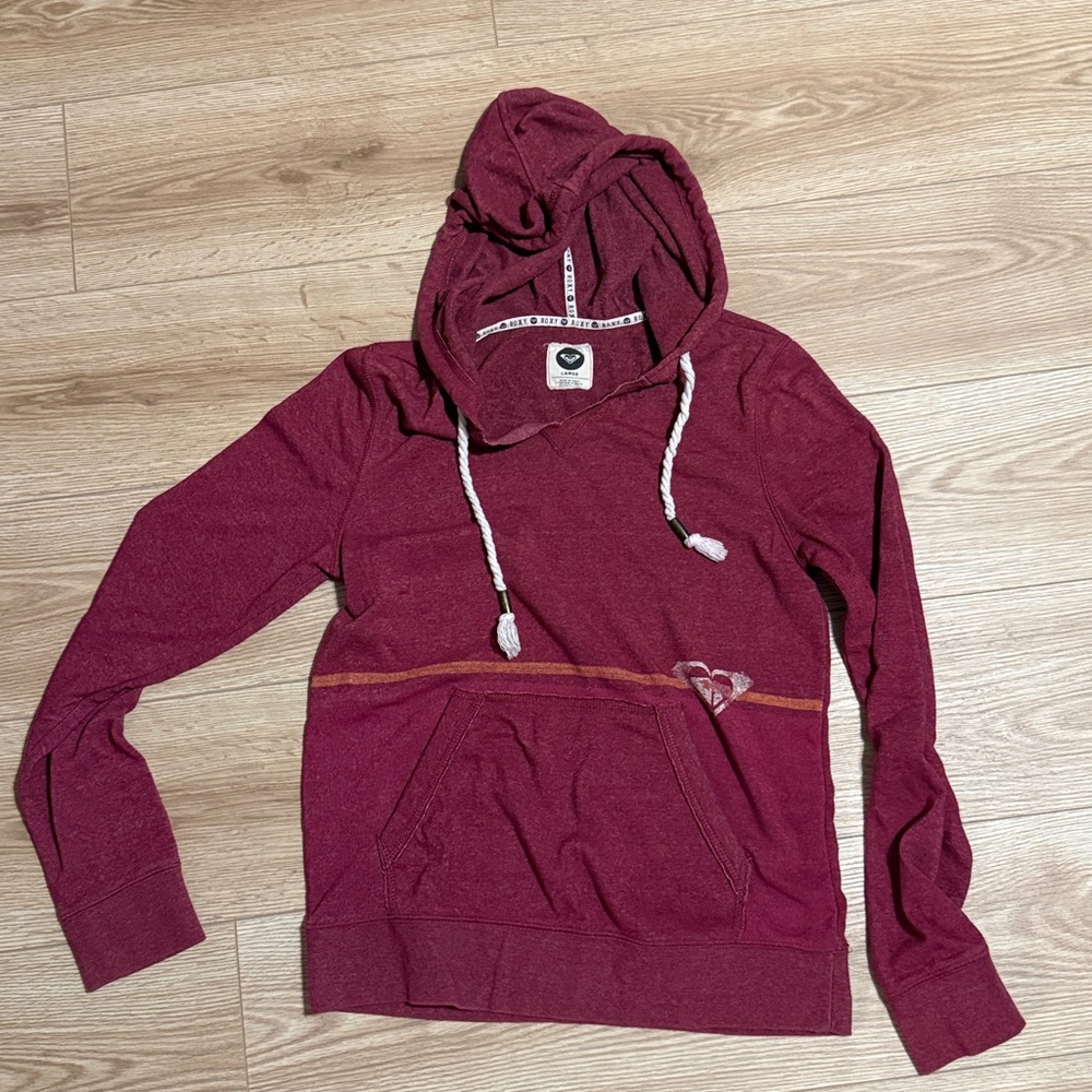 Roxy Burgundy Hoodie with Logo